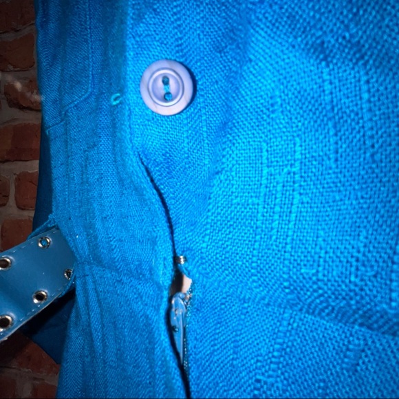 Vintage one piece dress romper blue size 12 - Picture 10 of 16